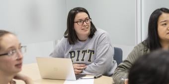 Student in lecture