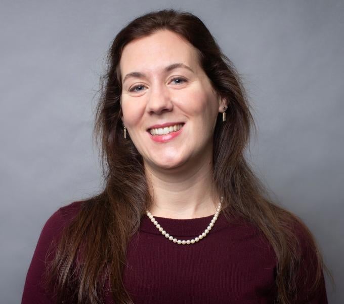 Portrait on gray background