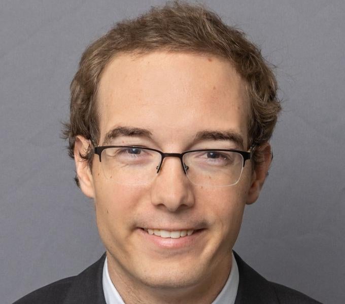 Portrait on gray background